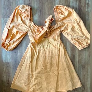 SHEIN Front Tie Mini Dress